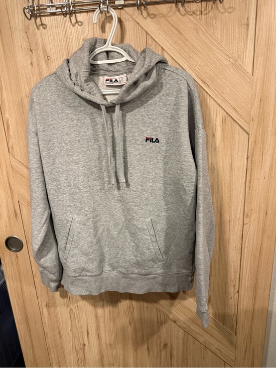 Fila Other - Fila Men's Light Gray Pullover Hoodie with Small Logo